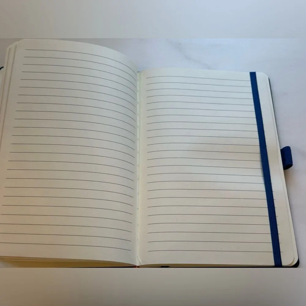 Navy Journal with Tree Image and Lined Pages